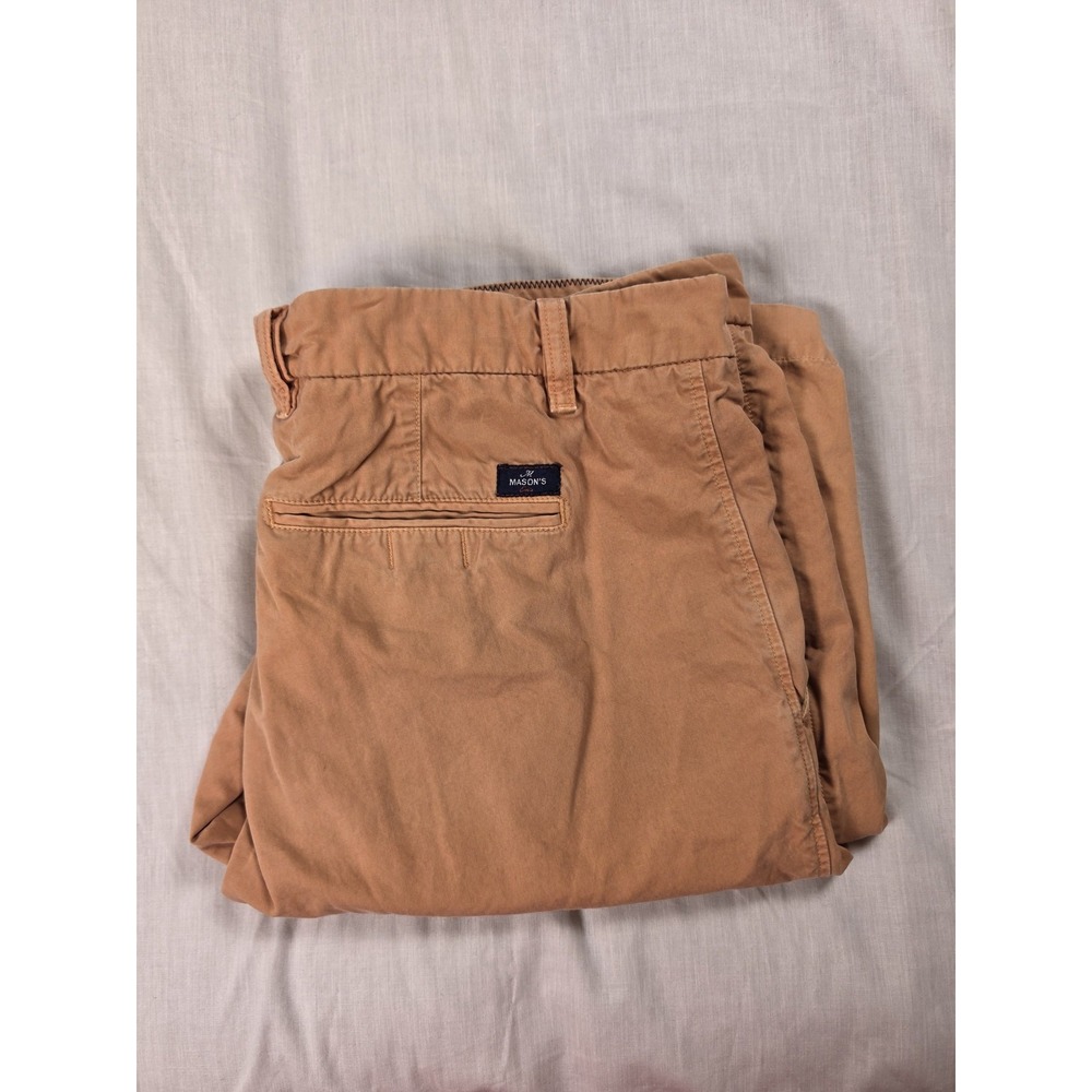 Mason's Shorts Mens 36 Beige Chino Flat Front 11 Inseam London Casual 9BE3C1483